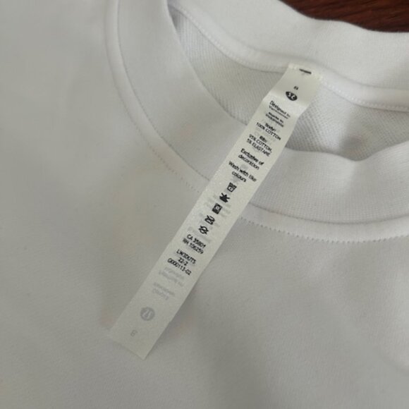 Lululemon Perfectly Oversized Crew Sweatshirt Size 8 - Picture 3 of 5